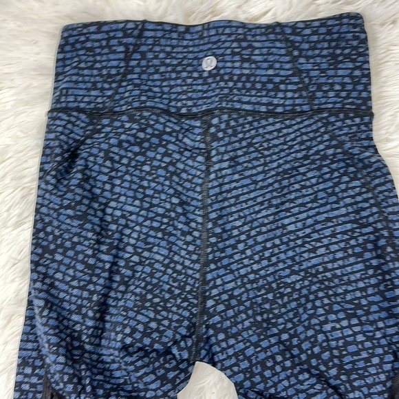 🔥$SALE$🔥 Lululemon Deep Breath Crop 21" Shatter Weave Desert Teal Alberta Lake - Picture 4 of 5